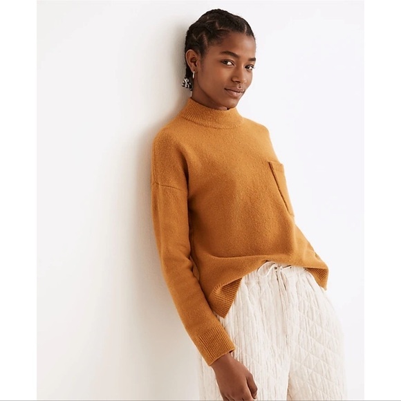 MADEWELL Redmond Mockneck Pocket Sweater - Picture 1 of 8